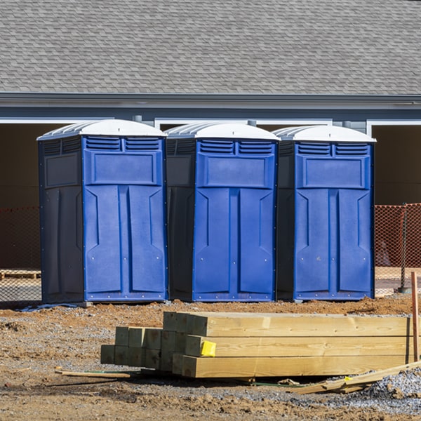 what is the expected delivery and pickup timeframe for the portable toilets in Pettigrew Arkansas